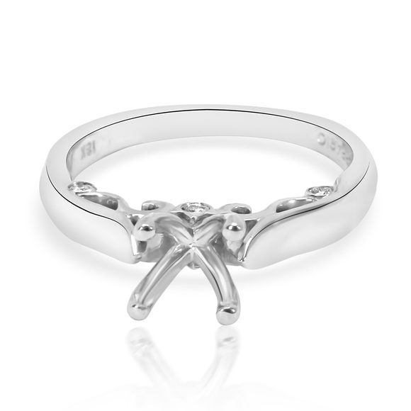 Verragio Insignia Diamond Engagement Ring Setting in 18K White Gold - Picture 1 of 4